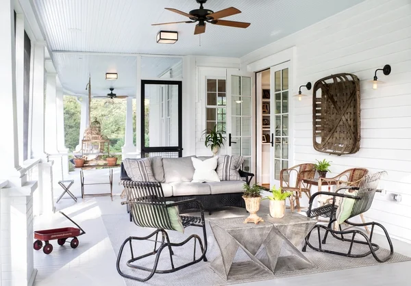 Interior of the porch